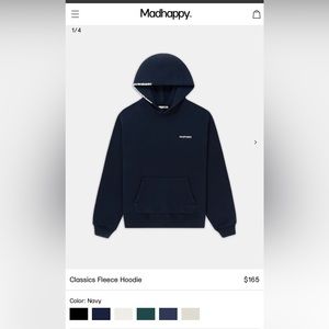 NWT MadHappy Classic Fleece Hoodie
